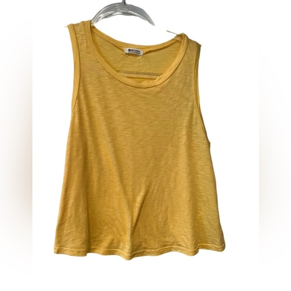 LA Made Yellow Cropped Tee